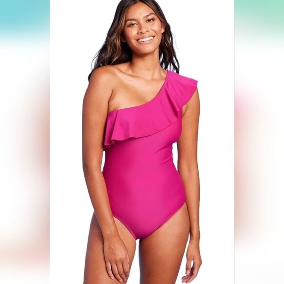 Kona Sol Beige and Pink Swimwear - Picture 1 of 12